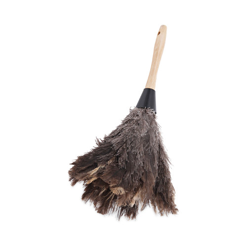 Professional Ostrich Feather Duster, Gray, 14" Length, 6" Handle