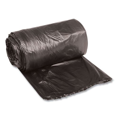 low-density waste can liners, 16 gal, 0.35 mil, 24" x 32", black, 25 bags/roll, 10 rolls/carton