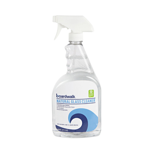 Natural Glass Cleaner, 32 Oz Trigger Spray Bottle, 12/carton