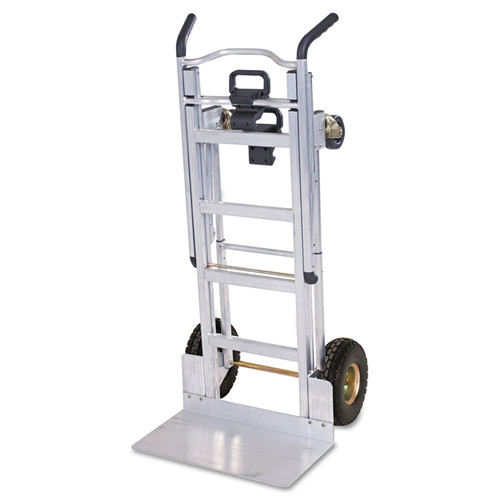 3-in-1 Convertible Hand Truck, 800 lb to 1,000 lb Capacity, 21.06 x 21.85 x 48.03, Aluminum