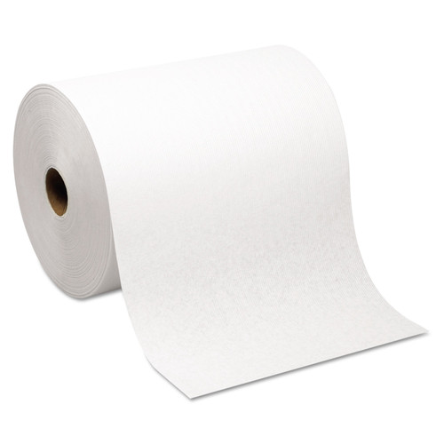 Hardwound Roll Paper Towel, Nonperforated, 1-Ply, 7.87" x 1,000 ft, White, 6 Rolls/Carton