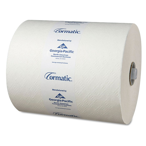 Hardwound Roll Towels, 1-Ply, 8.25" x 700 ft, White, 6 Rolls/Carton