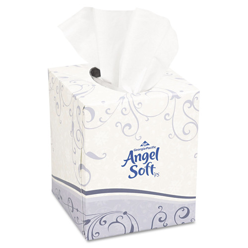 Premium Facial Tissue, 2-Ply, White, Cube Box, 96 Sheets/box