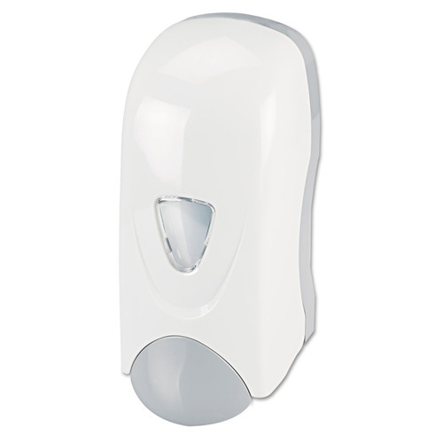 Foam-Eeze Bulk Foam Soap Dispenser With Refillable Bottle, 1,000 Ml, 4.88 X 4.75 X 11, White/gray