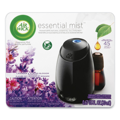 Essential Mist Starter Kit, Lavender And Almond Blossom, 0.67 Oz Bottle, 4/carton