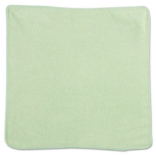Microfiber Cleaning Cloths, 12 X 12, Green, 24/pack