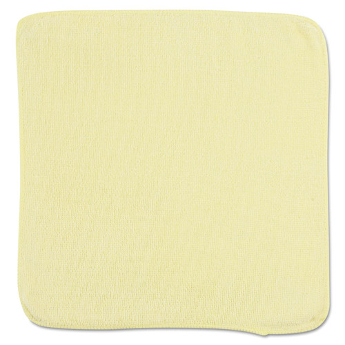 Microfiber Cleaning Cloths, 12 x 12, Yellow, 24/Pack