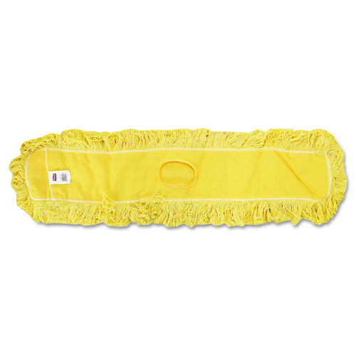 Trapper Commercial Dust Mop, Looped-End Launderable, 5" X 48", Yellow