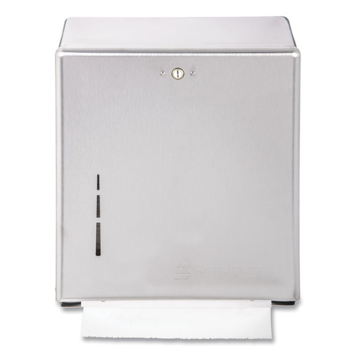 C-Fold/multifold Towel Dispenser, 11.38 X 4 X 14.75, Stainless Steel