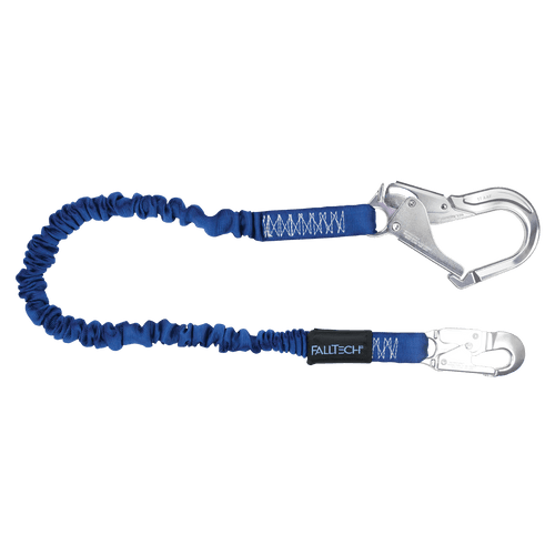 4�' to 6' ElasTech� Energy Absorbing Lanyard, Single-leg with Aluminum Connectors (82403A)