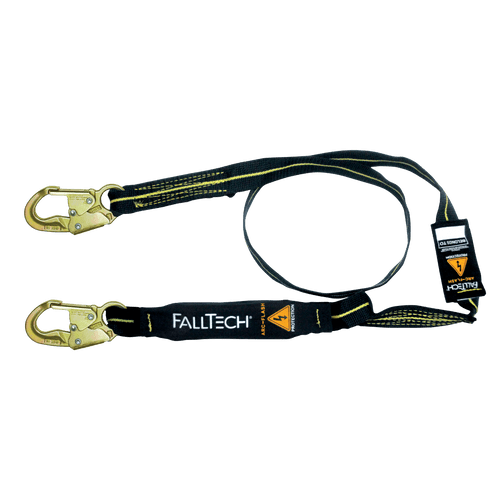 6' Arc Flash Energy Absorbing Lanyard, Single-leg with Steel Snap Hooks (8242AF)