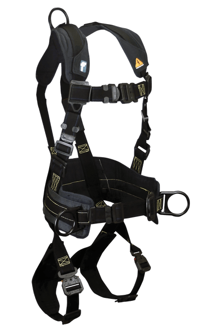 Arc Flash Nomex� 3D Construction Belted Full Body Harness, Overmolded Quick Connect Adjustments (8073QC)