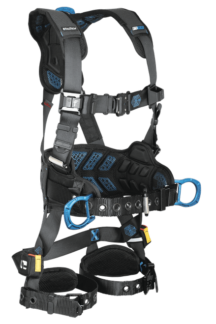 FT-One� 3D Construction Belted Full Body Harness, Tongue Buckle Leg Adjustments (8127B)