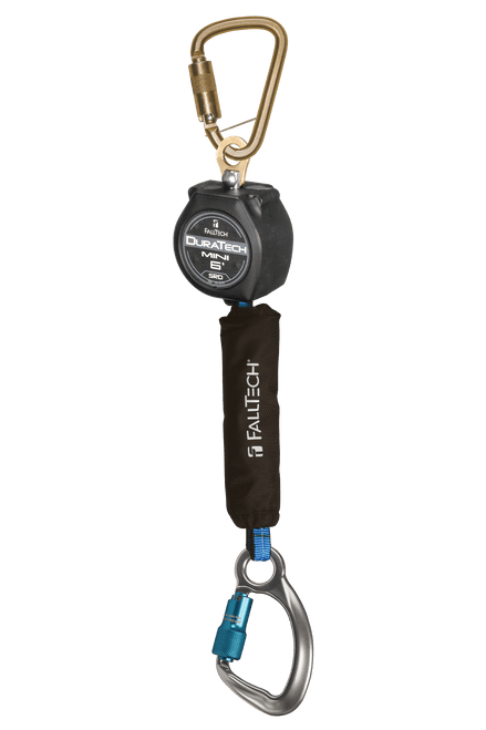 6' DuraTech� Mini Class 1 Personal SRL-P with Aluminum Carabiner, Includes Steel Dorsal Connecting Carabiner (72706SB6)