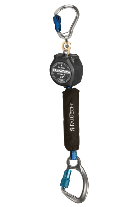 6' DuraTech� Mini Class 1 Personal SRL-P with Aluminum Carabiner, Includes Aluminum Dorsal Connecting Carabiner (72706SG6)