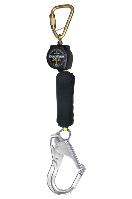 6' Arc Flash DuraTech� Mini Class 1 Personal SRL-P with Aluminum Rebar Hook, Includes Steel Dorsal Connecting Carabiner (72906SC5)