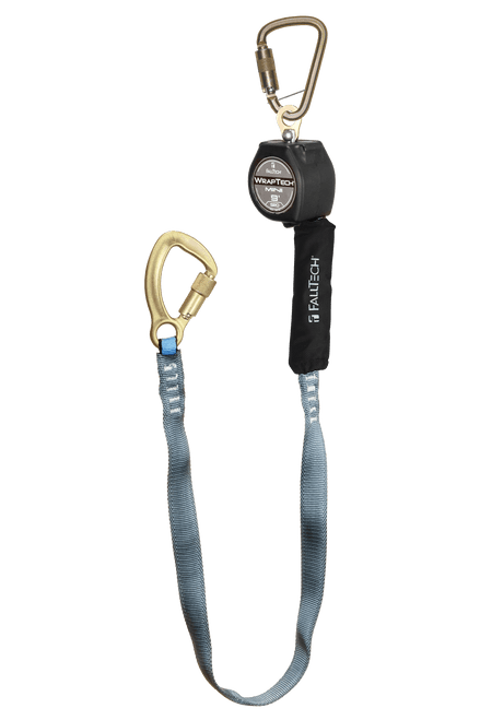 9' WrapTech� Mini Personal SRL with Steel 5k Carabiner, Includes Steel Dorsal Connecting Carabiner (74709SB8)