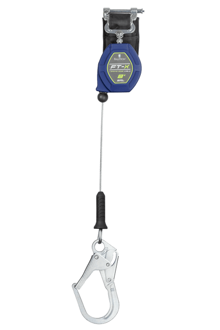 8' FT-X� Cable Class 2 Leading Edge Personal SRL-P, Single-leg with Steel Rebar Hook (82808SP3)