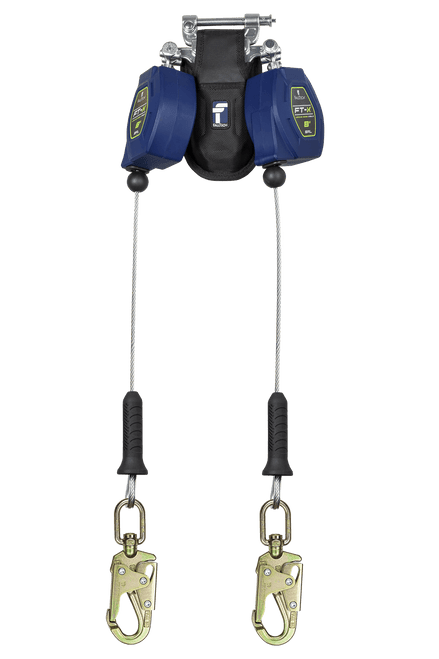 8' FT-X� Cable Class 2 Leading Edge Personal SRL-P, Twin-leg with Steel Swivel Snap Hooks (82808TP2)