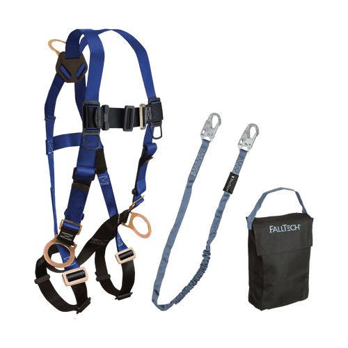 Harness and Lanyard 3-pc Kit Including Medium Storage Bag (7016, 8256LT, 5006MP) (KIT166LT6P)