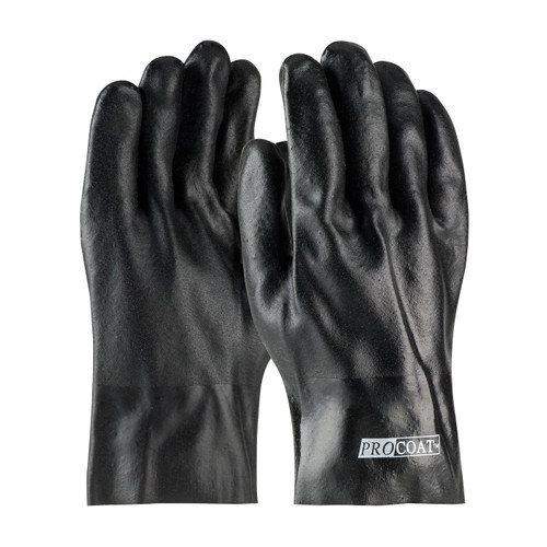 Premium PVC Dipped Glove with Jersey Liner and Rough Acid Finish - 10" Length (58-8020DD)