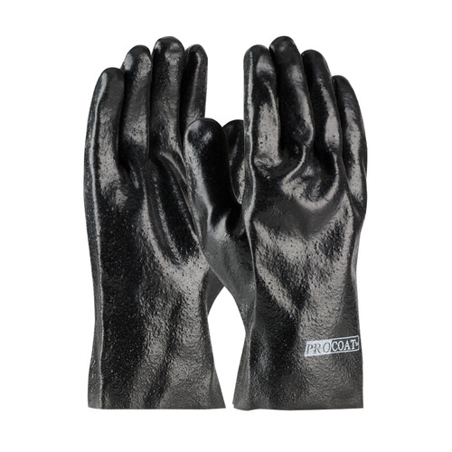 Premium PVC Dipped Glove with Interlock Liner and Semi-Rough Finish - 10" Length (58-8020R)