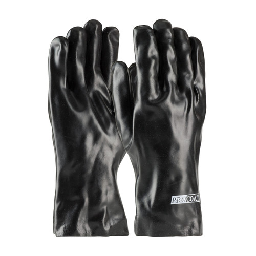 Premium PVC Dipped Glove with Interlock Liner and Smooth Finish - 12" Length (58-8030)