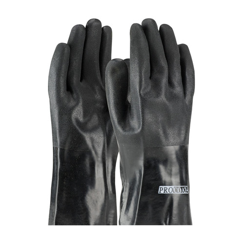Premium PVC Dipped Glove with Jersey Liner and Rough Acid Finish - 12" Length (58-8030DD)