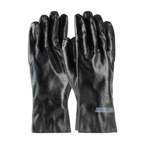 Premium PVC Dipped Glove with Interlock Liner and Semi-Rough Finish - 12" Length (58-8030R)