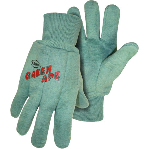 Premium Grade Chore Glove with Single Layer Palm, Single Layer Back and Nap-Out Finish - Knit Wrist (1BC0313)