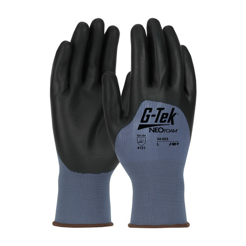 Seamless Knit Nylon Glove with NeoFoam® Coated Palm, Fingers & Knuckles - Light Duty - DISCONTINUED (34-603)