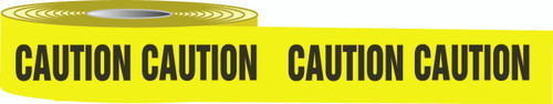 CAUTION CAUTION, 3" x 1000-ft, Polyethylene