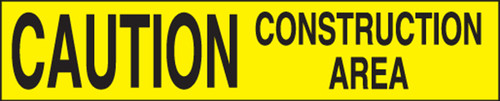 CAUTION CONSTRUCTION AREA, 3" x 1000-ft., Polyethylene