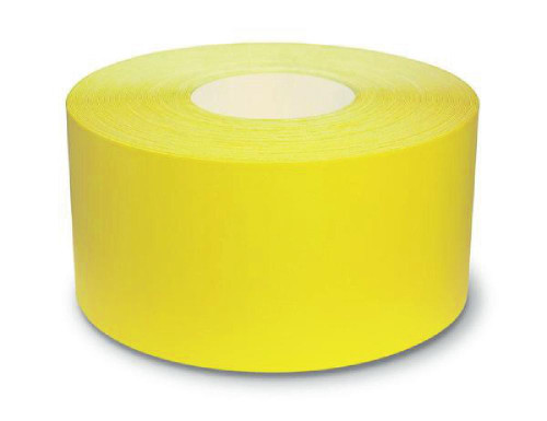 Durable Floor Tape, 4" x 100-ft., 30-mil Adhesive Vinyl, Yellow