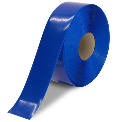 Heavy Duty Floor Tape, 3" x 100-ft., 50-mil Adhesive Vinyl, Blue