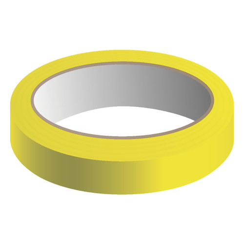 Reflective Marking Tape, 1" x 150-ft., 6-mil Adhesive Vinyl, Yellow