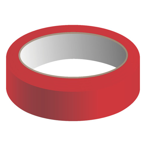 Reflective Marking Tape, 2" x 30-ft., 6-mil Adhesive Vinyl, Red