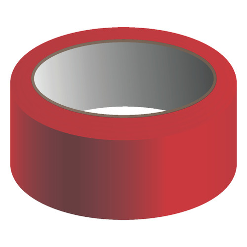 Reflective Marking Tape, 3" x 150-ft., 6-mil Adhesive Vinyl, Red