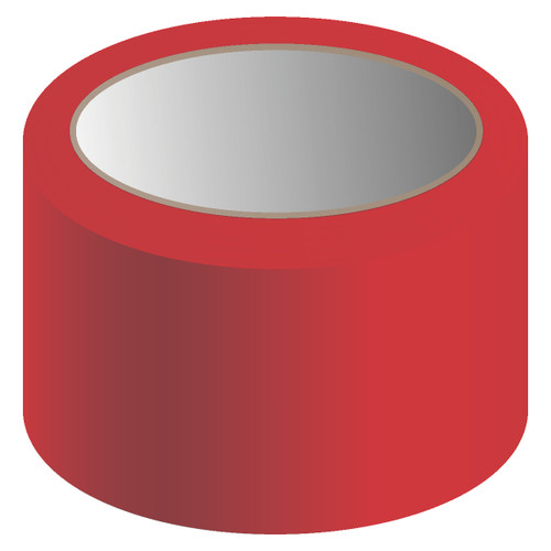 Reflective Marking Tape, 4" x 150-ft., 6-mil Adhesive Vinyl, Red