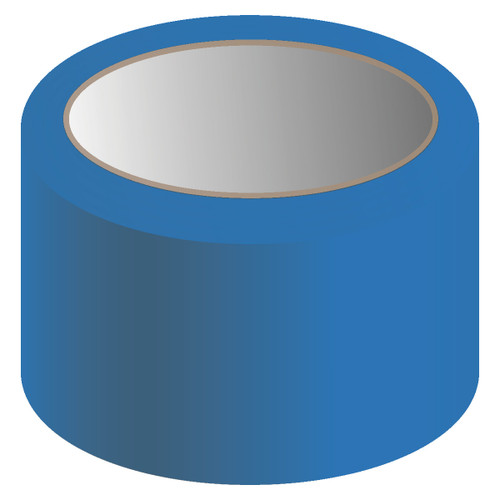 Reflective Marking Tape, 4" x 30-ft., 6-mil Adhesive Vinyl, Blue