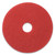 Buffing Pads, 20" Diameter, Red, 5/carton