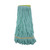 Ecomop Looped-End Mop Head, Recycled Fibers, Extra Large Size, Green