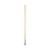 Clip-On Dust Mop Handle, Lacquered Wood, Swivel Head, 1" dia x 60", Natural