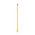 Plastic Jaws Mop Handle for 5 Wide Mop Heads, Aluminum, 1" dia x 60", Yellow