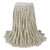 Banded Cotton Mop Heads, Cut-End, 20oz, White, 12/carton