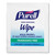 Premoistened Sanitizing Hand Wipes, Individually Wrapped, 5 x 7, Unscented, White, 1,000/Carton