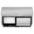 Compact Coreless Side-by-Side 2-Roll Dispenser, 10.13 x 6.75 x 7.13, Stainless Steel