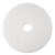 Low-Speed Super Polishing Floor Pads 4100, 19" Diameter, White, 5/carton