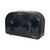 Valay Plastic Mini Jumbo Bath Tissue Dispenser, Two Rolls, 9.75 x 15.87 x 5.25, Black
