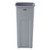 Untouchable Square Waste Receptacle, 23 gal, Plastic, Gray